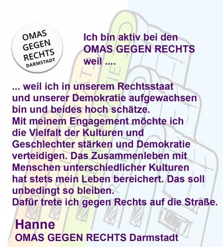 Statement von Hanne