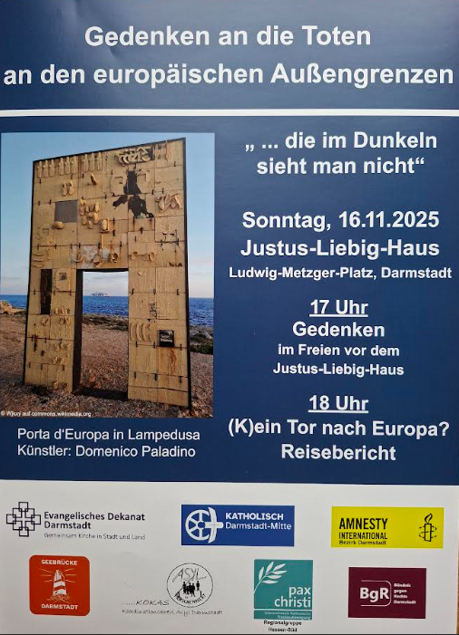 Gedenken an die Toten an den europäischen Außengrenzen