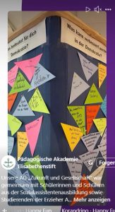 Elisabethenstift bei der Demokratieausstellung