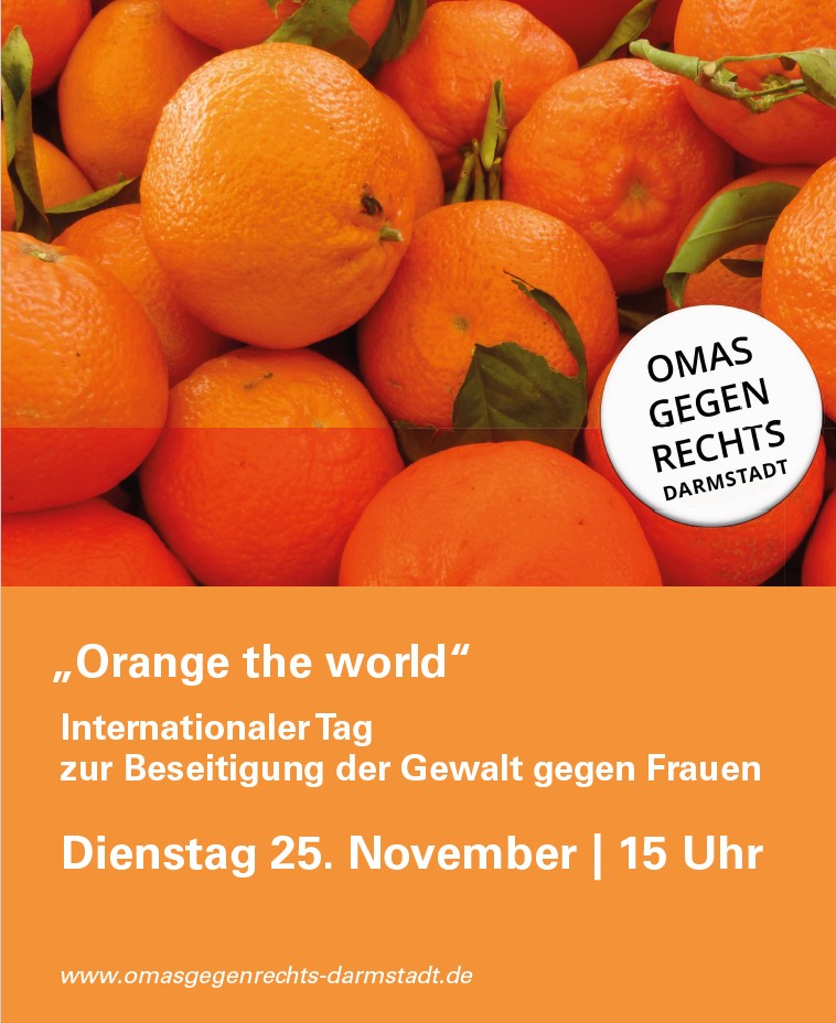 Orange the World Internationaler Tag zur Beseitigung der Gewalt an Frauen