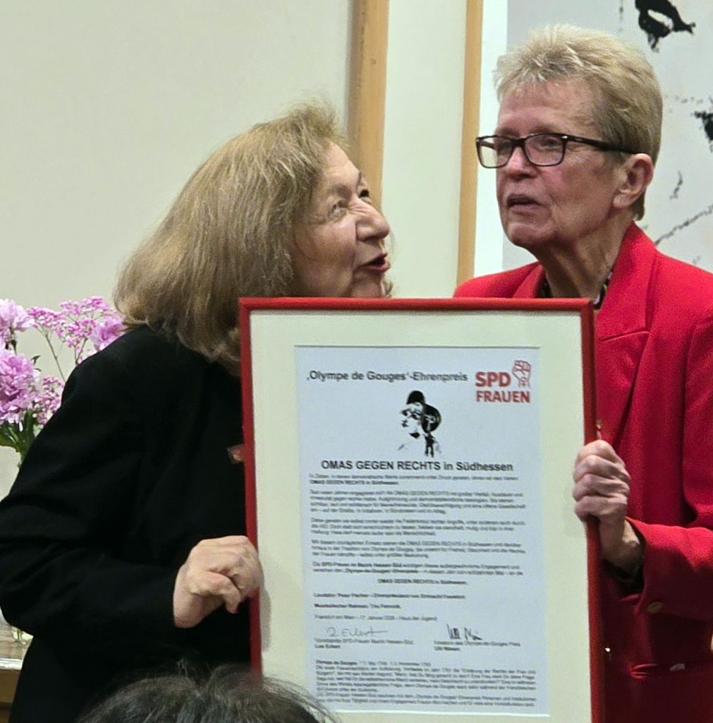 Nissen und Sheik bei der Preisverleihung