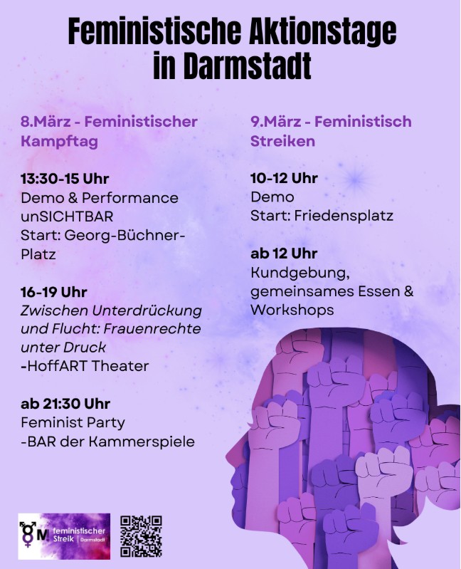 Feministische Aktionstage - 8. und 9. März Demos und Veranstaltungen